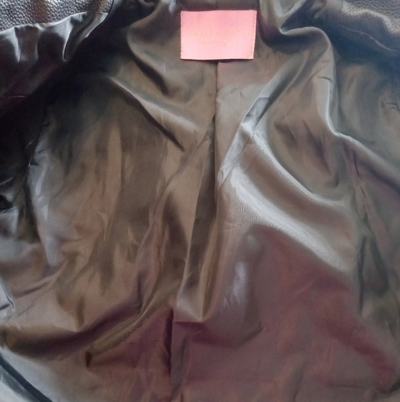 NWOT AZALEA WANG ANWAR BLACK FLOWER MOTO STUDDED JACKET SIZE S - Picture 12 of 16